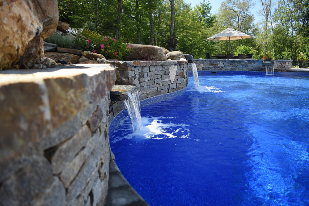 This is a photo of a lagoon custom in-ground swimming pool.