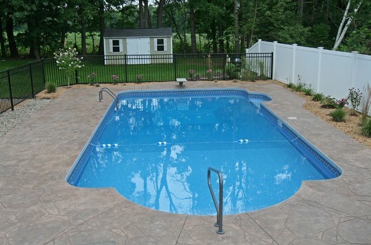 This Is A Photo Of A Patrician In Ground Pool With Custom Pavers.