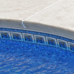 This is a Cement Coping ingound pool